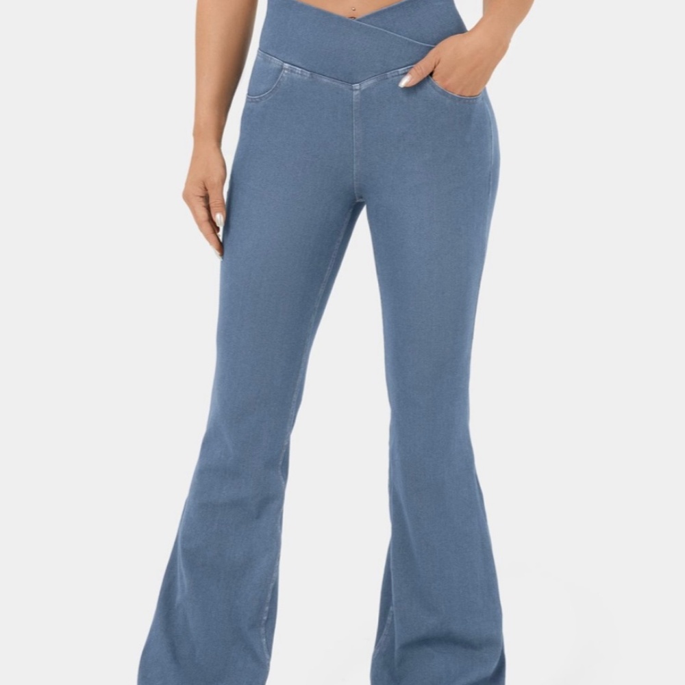 Halara High Waisted Crossover Pocket Cool Touch Breathable Pants